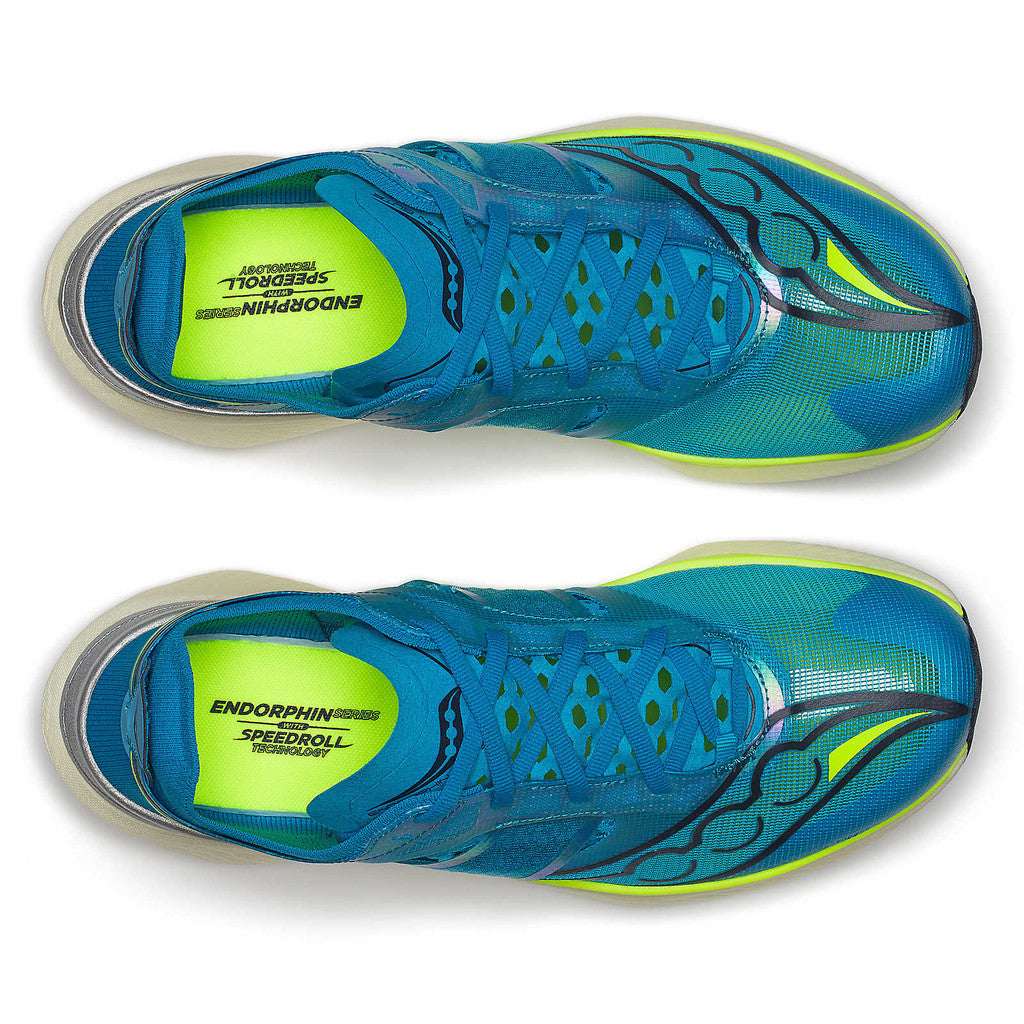 Saucony Men Endorphin Elite - Viziblue / Citron - Image 3