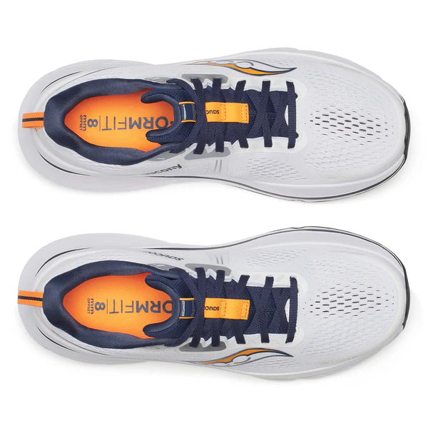 Saucony Men Guide 18 Wide - White / Navy - Image 3