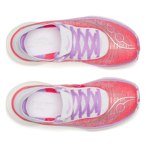 Saucony Unisex Endorphin Elite 2 - Coral / White - Image 3