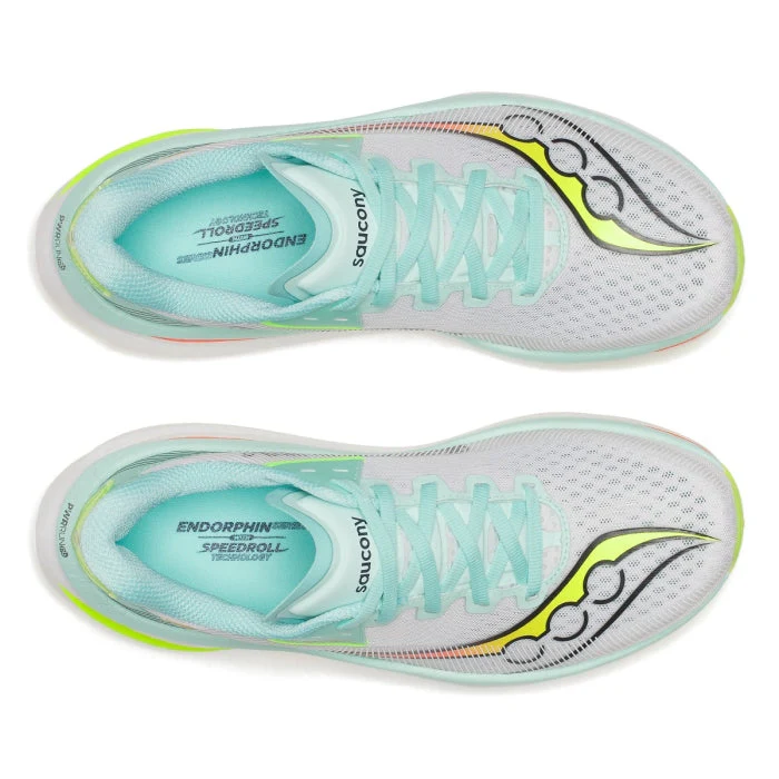 Saucony Women Endorphin Azura - White / Splash - Image 3