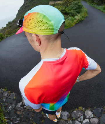 SOAR Running Unisex Printed Run Cap - Black / Grey - Image 3