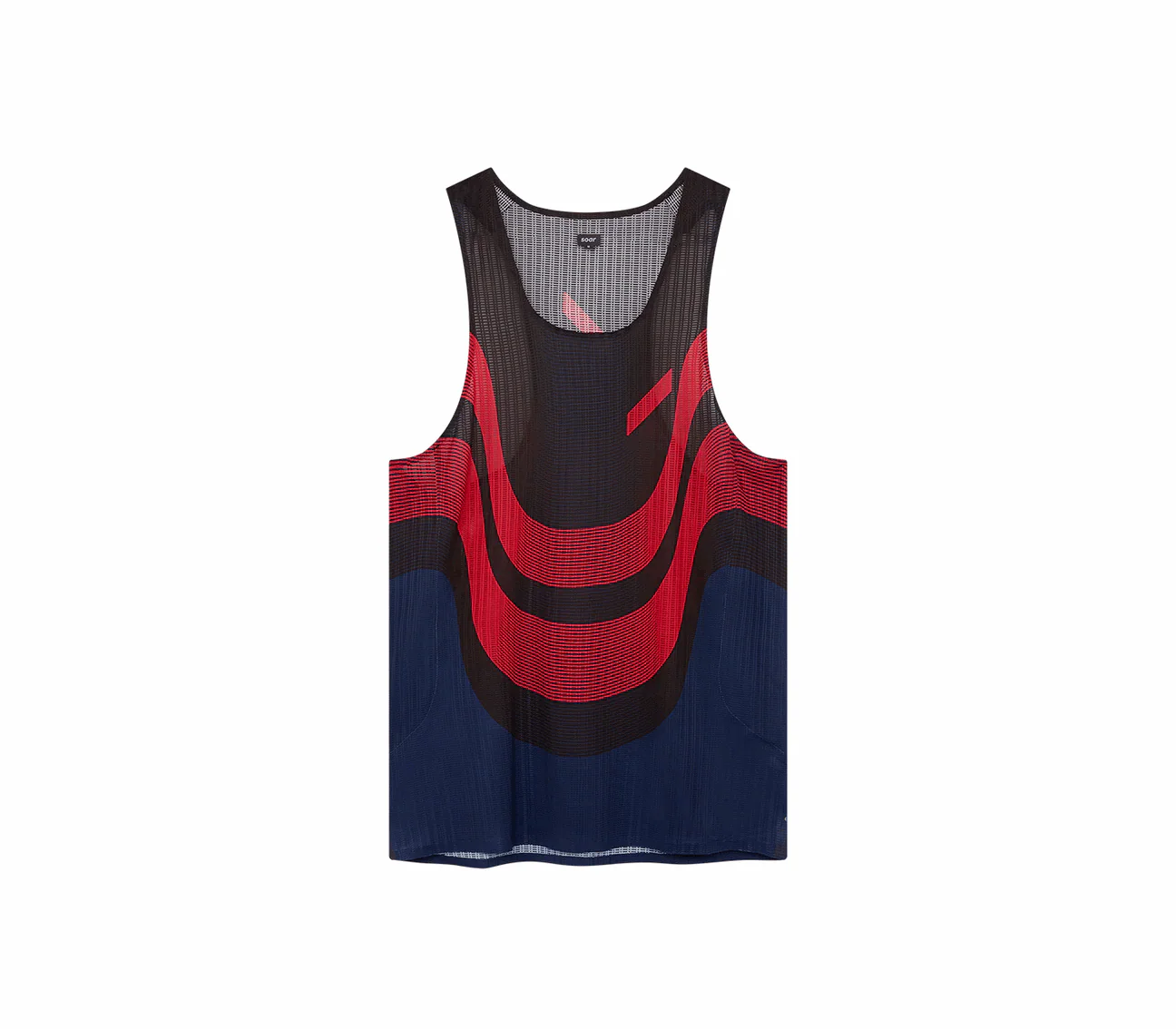 SOAR Running Men Race Vest 2.0 - Black Red / Navy - Image 4