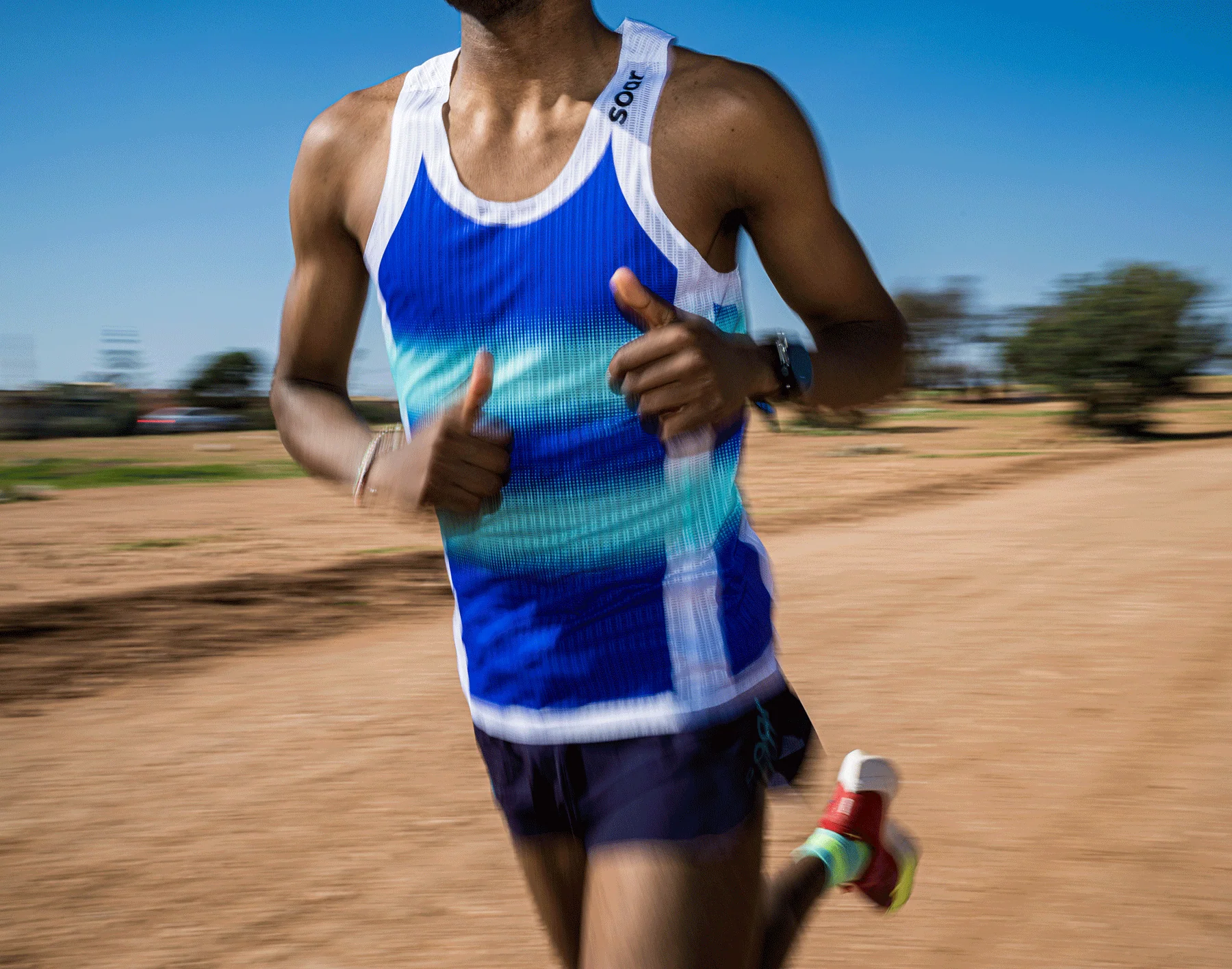 SOAR Running Men Race Vest - Summer Rainbow - Image 3